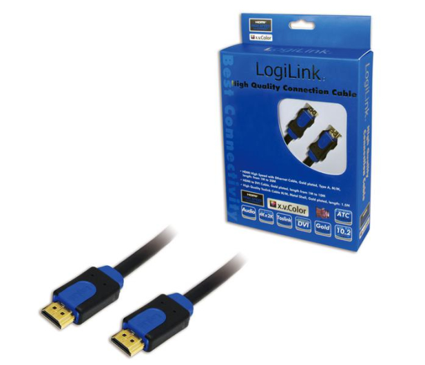 LogiLink HDMI 1.4 High Speed z Ethernet 3m CHB1103 - 1411956 - zdjęcie 2